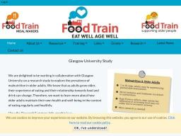 University of Glasgow - Food Train Partnership Project for 'Eat Well Age Well'